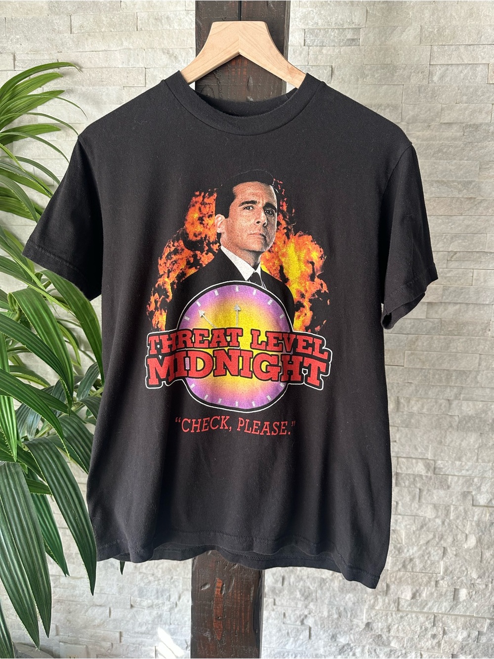 The Office Threat Level Midnight Graphic Tee - Black Size M